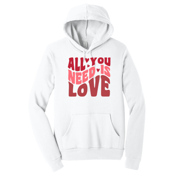 All You Need is Love - Unisex Premium Fleece Pullover Hoodie Thumbnail