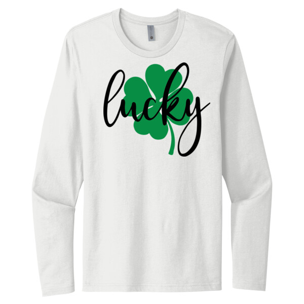 Lucky 2 - Unisex Premium Cotton Long Sleeve T-Shirt Thumbnail