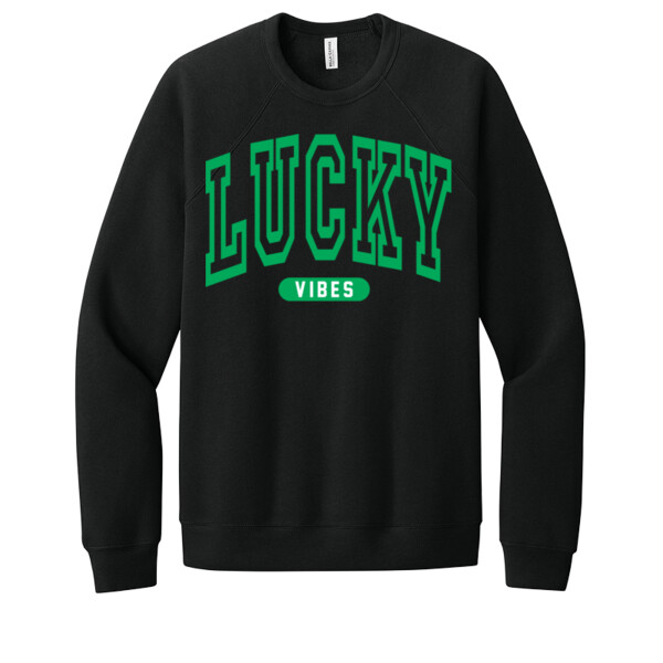 Lucky Vibes - Unisex Premium Fleece Crew Sweatshirt Thumbnail