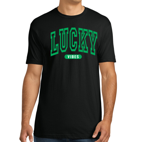 Lucky Vibes - Unisex Premium Cotton T-Shirt Thumbnail
