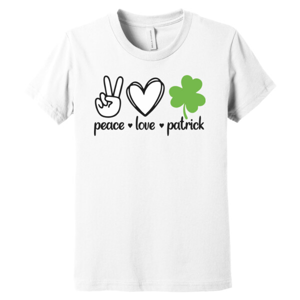 Peace Love Patrick - Youth Premium Cotton T-Shirt Thumbnail