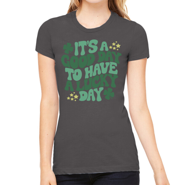 Lucky Day - Women's Premium Cotton Slim Fit T-Shirt Thumbnail