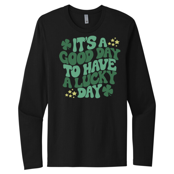 Lucky Day - Unisex Premium Cotton Long Sleeve T-Shirt Thumbnail