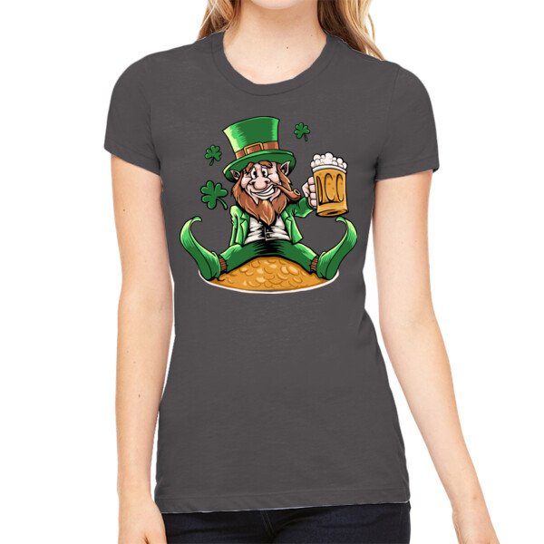 St Patrick - Women's Premium Cotton Slim Fit T-Shirt Thumbnail