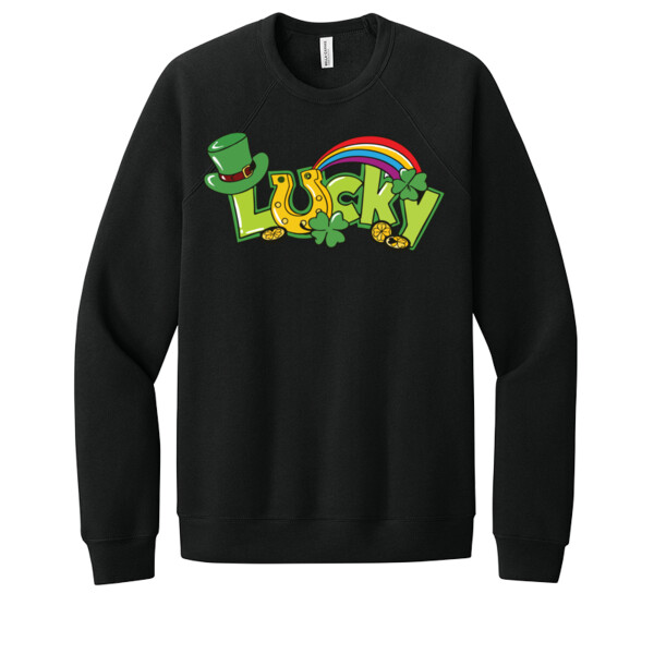 Lucky 3 - Unisex Premium Fleece Crew Sweatshirt Thumbnail