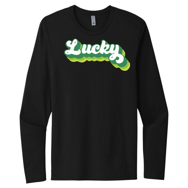 Lucky - Unisex Premium Cotton Long Sleeve T-Shirt Thumbnail