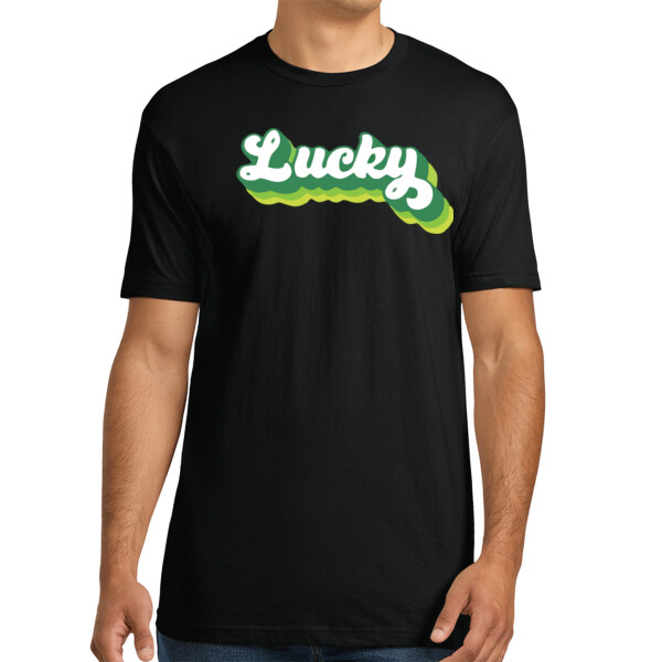 Lucky - Unisex Premium Cotton T-Shirt Thumbnail