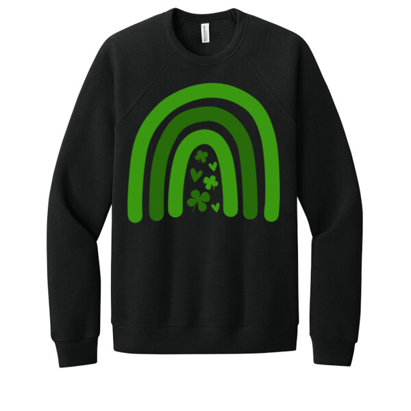 Rainbow Green - Unisex Premium Fleece Crew Sweatshirt Thumbnail