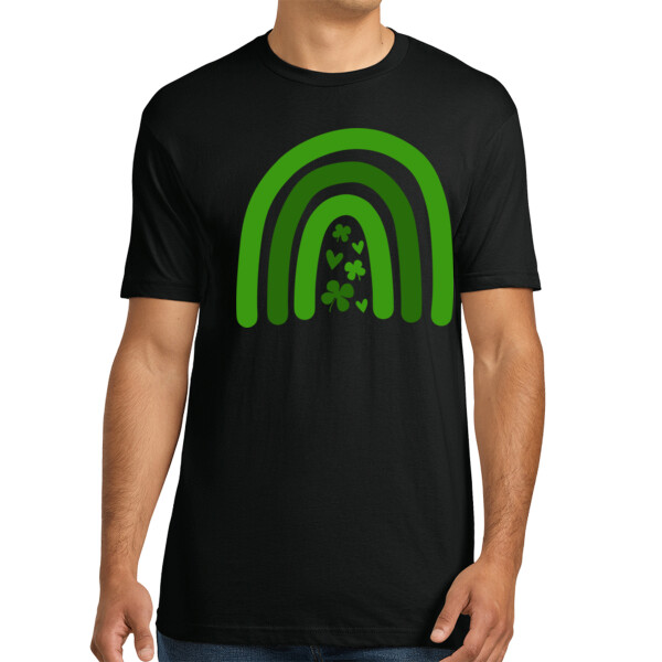 Rainbow Green - Unisex Premium Cotton T-Shirt Thumbnail