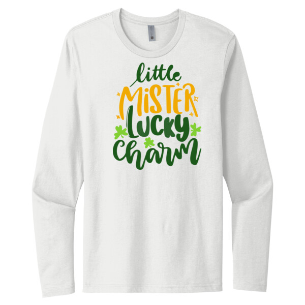 Little Mister Lucky Charm - Unisex Premium Cotton Long Sleeve T-Shirt Thumbnail