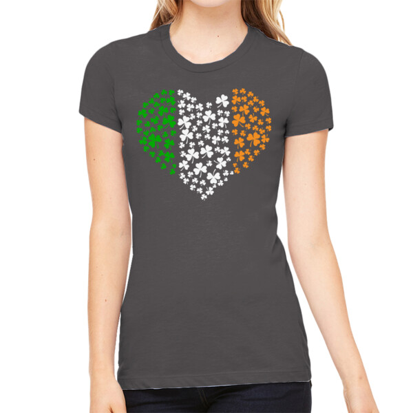 Irish Heart - Women's Premium Cotton Slim Fit T-Shirt Thumbnail