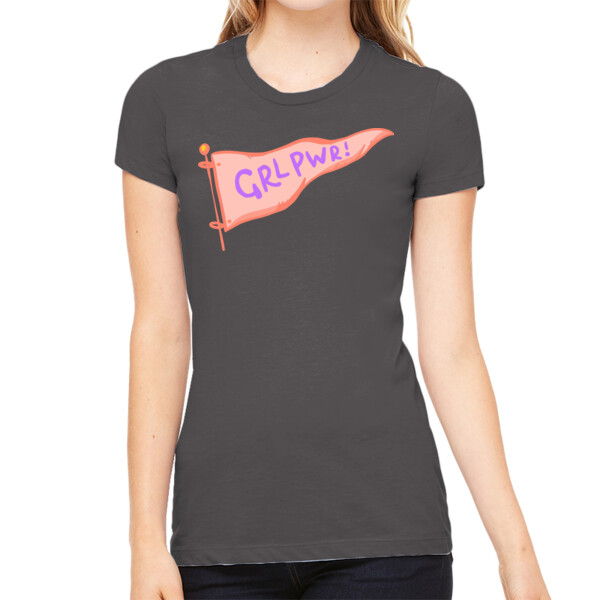 Girl Power - Women's Premium Cotton Slim Fit T-Shirt Thumbnail
