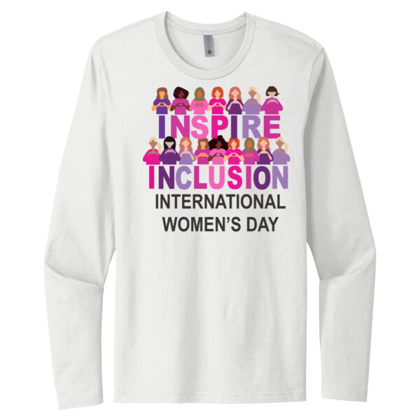 Inspire Inclusion - Unisex Premium Cotton Long Sleeve T-Shirt Thumbnail