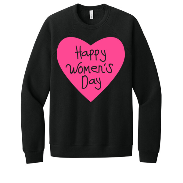 Women's Day Heart - Unisex Premium Fleece Crew Sweatshirt Thumbnail