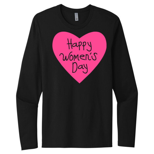 Women's Day Heart - Unisex Premium Cotton Long Sleeve T-Shirt Thumbnail