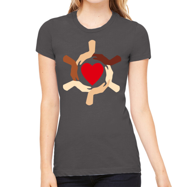 Hands & Heart - Women's Premium Cotton Slim Fit T-Shirt Thumbnail