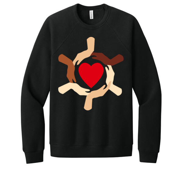 Hands & Heart - Unisex Premium Fleece Crew Sweatshirt Thumbnail