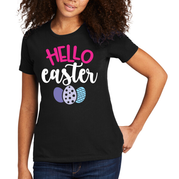 Hello Easter - Women's Premium Cotton T-Shirt Thumbnail