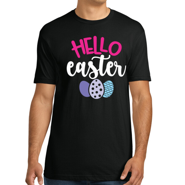 Hello Easter - Unisex Premium Cotton T-Shirt Thumbnail