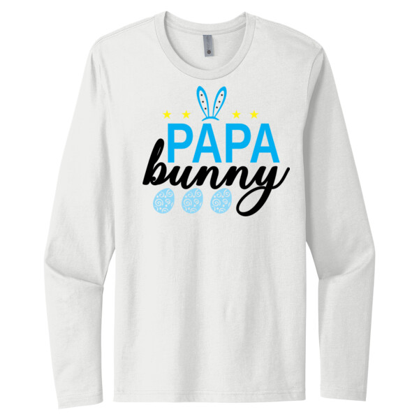 Papa Bunny - Unisex Premium Cotton Long Sleeve T-Shirt Thumbnail