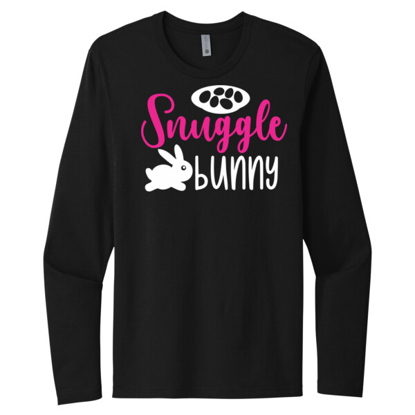 Snuggle Bunny - Unisex Premium Cotton Long Sleeve T-Shirt Thumbnail
