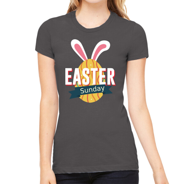 Easter Sunday - Women's Premium Cotton Slim Fit T-Shirt Thumbnail