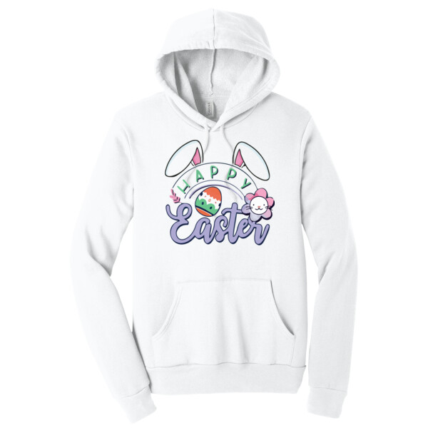 Happy Easter Flower - Unisex Premium Fleece Pullover Hoodie Thumbnail