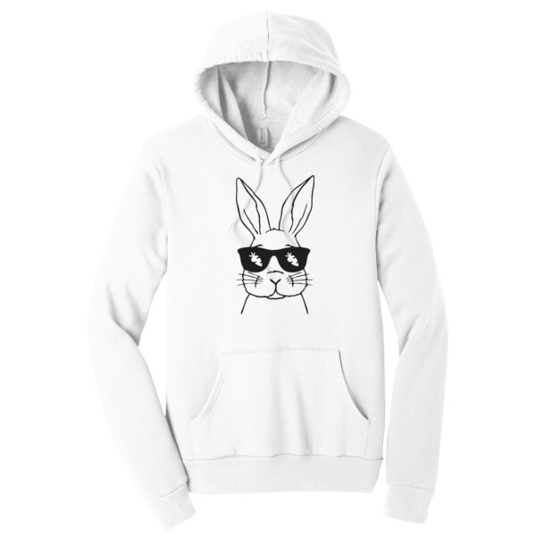 Bunny Shades Black - Unisex Premium Fleece Pullover Hoodie Thumbnail