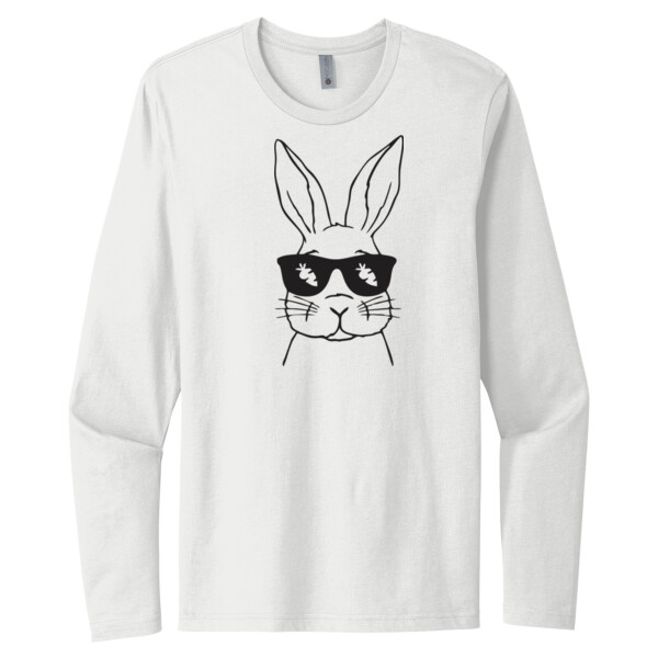 Bunny Shades Black - Unisex Premium Cotton Long Sleeve T-Shirt Thumbnail