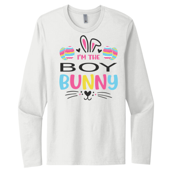 Boy Bunny - Unisex Premium Cotton Long Sleeve T-Shirt Thumbnail