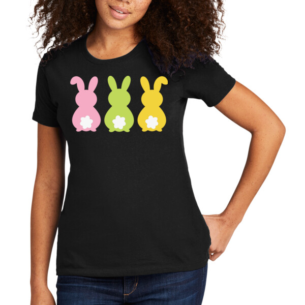 Tripple Bunny - Women's Premium Cotton T-Shirt Thumbnail