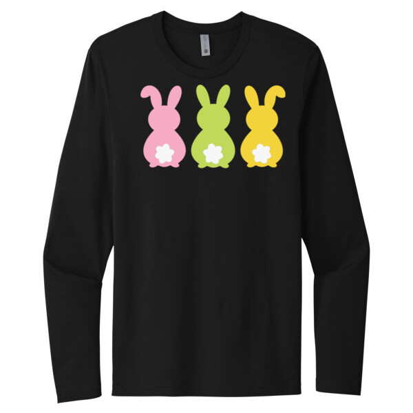 Tripple Bunny - Unisex Premium Cotton Long Sleeve T-Shirt Thumbnail