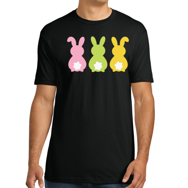 Tripple Bunny - Unisex Premium Cotton T-Shirt Thumbnail