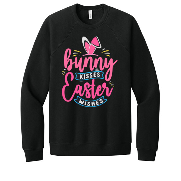 Bunny Easter Wishes - Unisex Premium Fleece Crew Sweatshirt Thumbnail