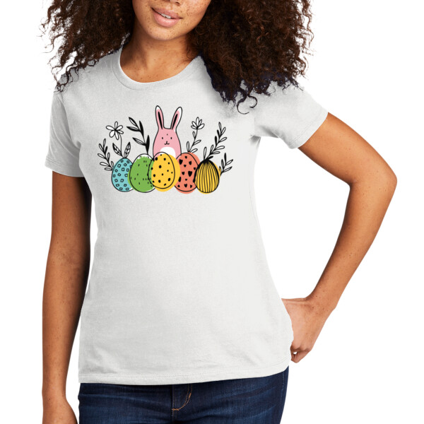 Bunny Eggs - Women's Premium Cotton T-Shirt Thumbnail