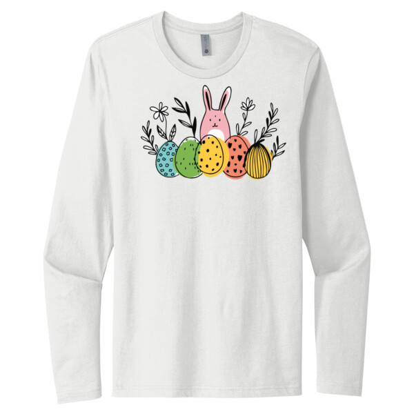 Bunny Eggs - Unisex Premium Cotton Long Sleeve T-Shirt Thumbnail