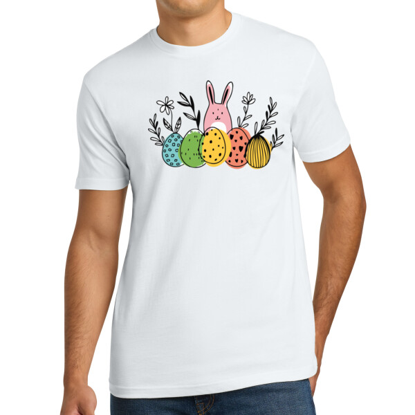 Bunny Eggs - Unisex Premium Cotton T-Shirt Thumbnail