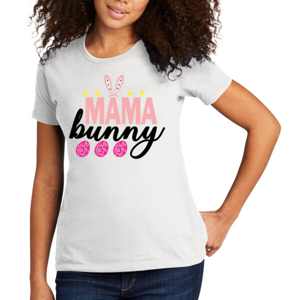 Mama Bunny - Women's Premium Cotton T-Shirt Thumbnail
