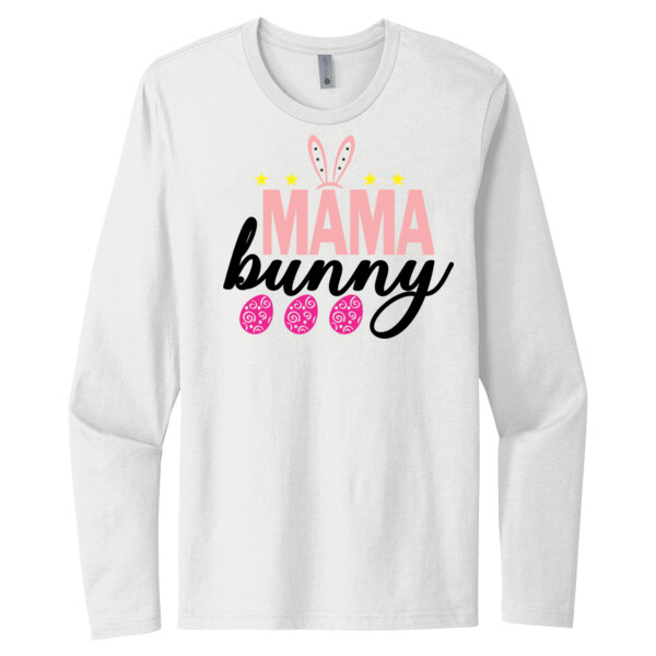 Mama Bunny - Unisex Premium Cotton Long Sleeve T-Shirt Thumbnail