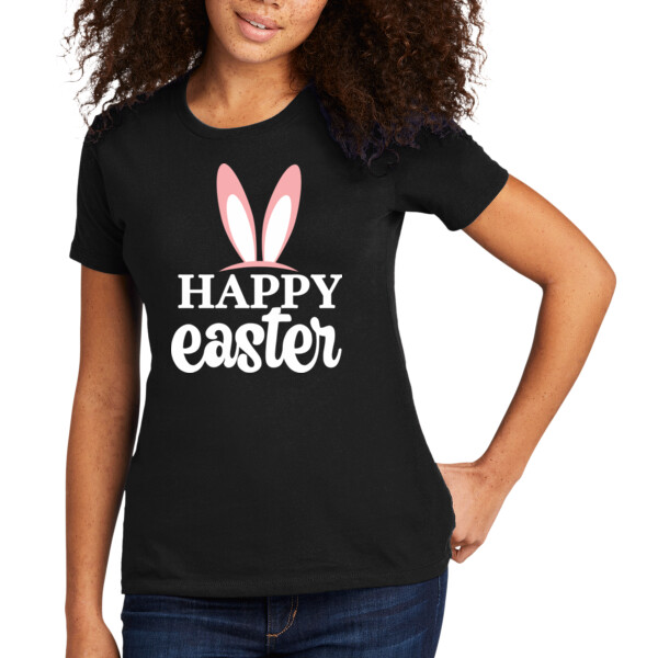 Happy Easter Ears - Women's Premium Cotton T-Shirt Thumbnail