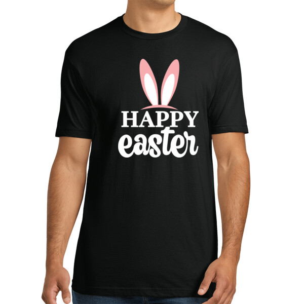 Happy Easter Ears - Unisex Premium Cotton T-Shirt Thumbnail