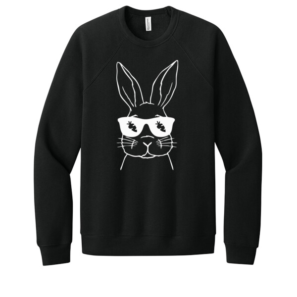 Bunny Shades White - Unisex Premium Fleece Crew Sweatshirt Thumbnail