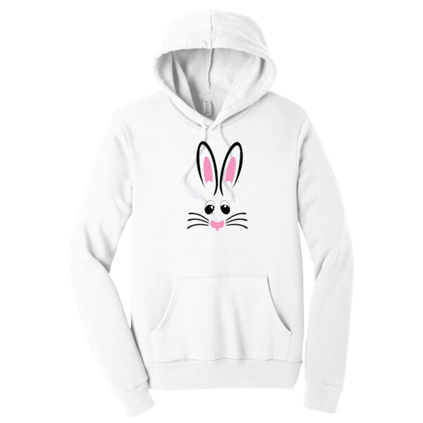 Bunny Face - Unisex Premium Fleece Pullover Hoodie Thumbnail