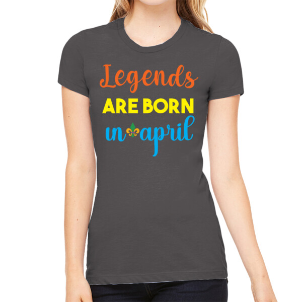 April Legends - Women's Premium Cotton Slim Fit T-Shirt Thumbnail