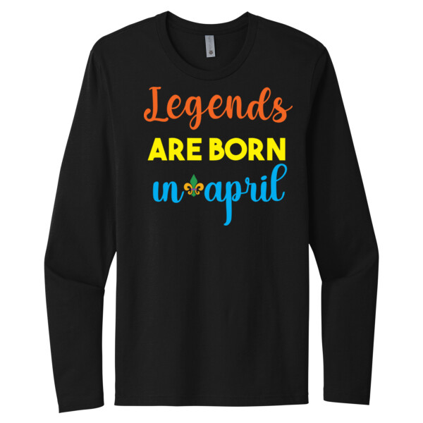 April Legends - Unisex Premium Cotton Long Sleeve T-Shirt Thumbnail