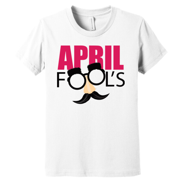April Fools Mustache - Youth Premium Cotton T-Shirt Thumbnail