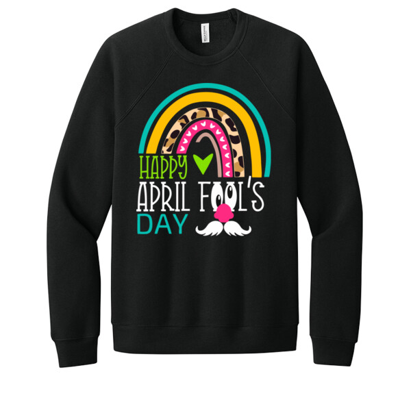 April Fools Rainbow - Unisex Premium Fleece Crew Sweatshirt Thumbnail