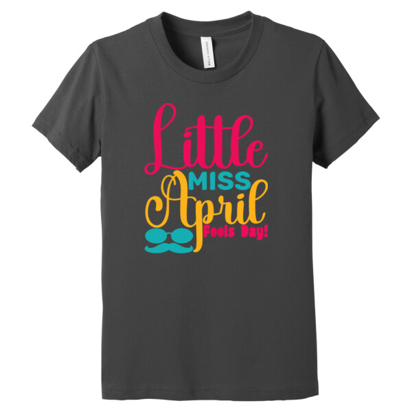 Little Ms April - Youth Premium Cotton T-Shirt Thumbnail