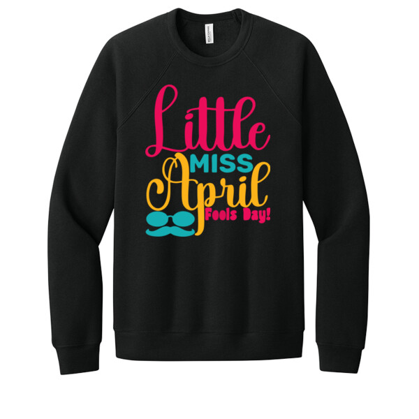 Little Ms April - Unisex Premium Fleece Crew Sweatshirt Thumbnail