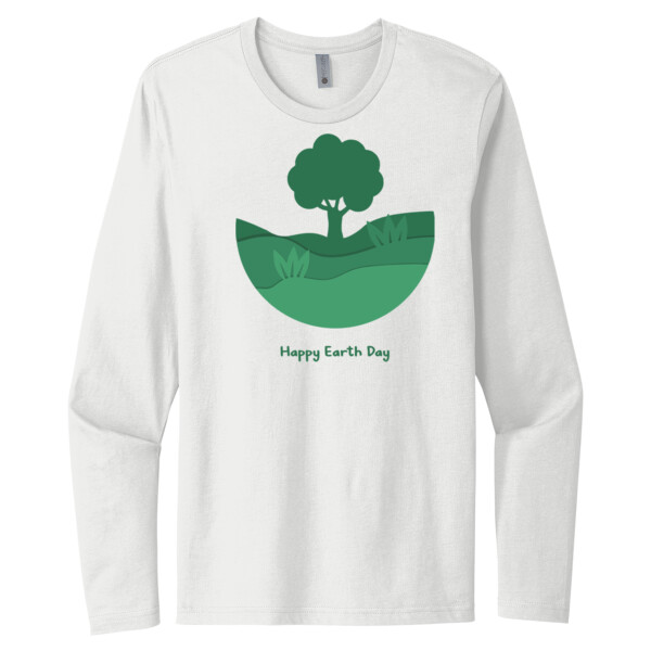 Earth Tree - Unisex Premium Cotton Long Sleeve T-Shirt Thumbnail